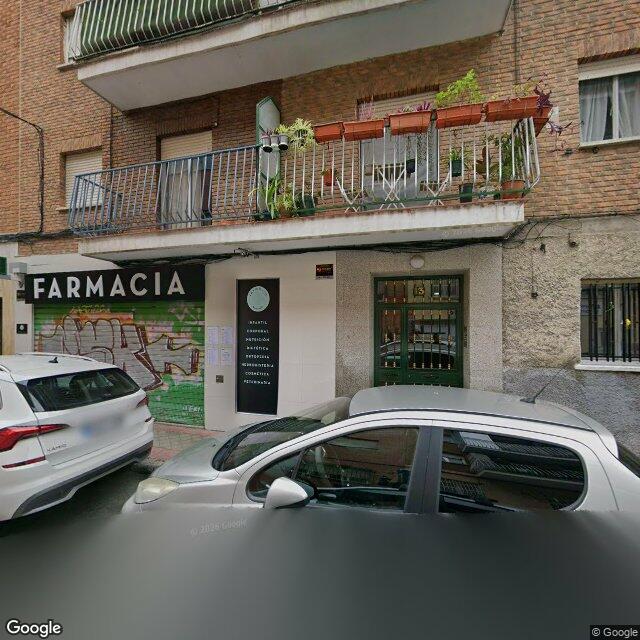 Street view near Farmacia in Madrid