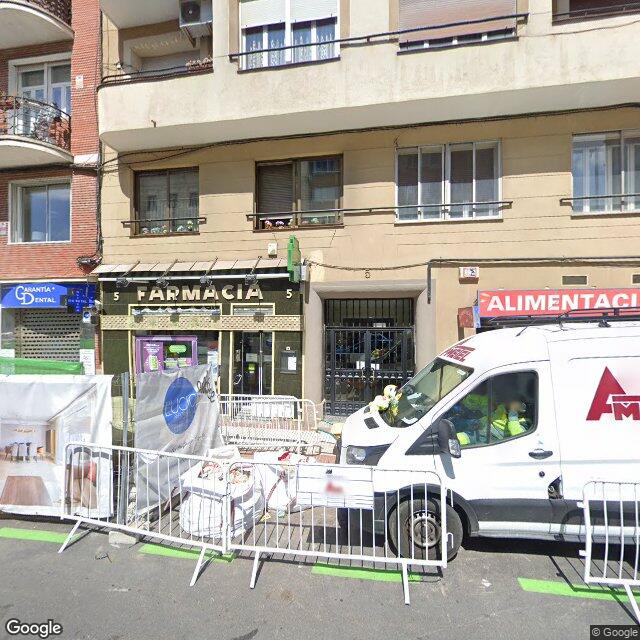 Street view near Farmacia in Madrid