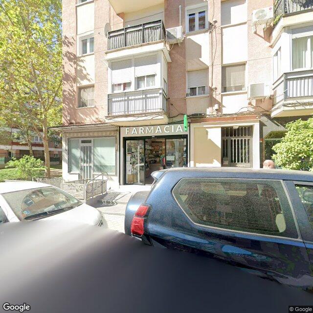Street view near Farmacia in Madrid