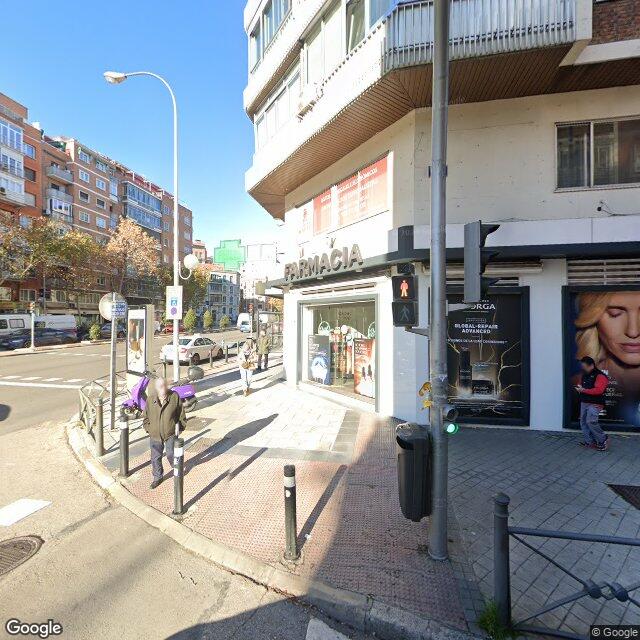 Street view near Farmacia in Madrid