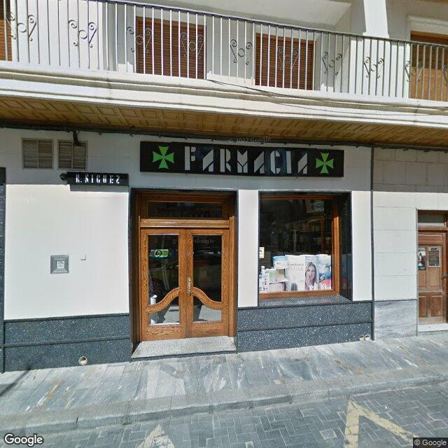 Street view near Farmacia in Spain