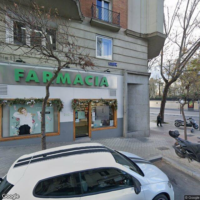 Street view near Farmacia in Madrid