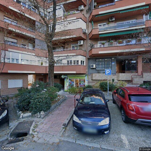 Street view near Farmacia in Madrid