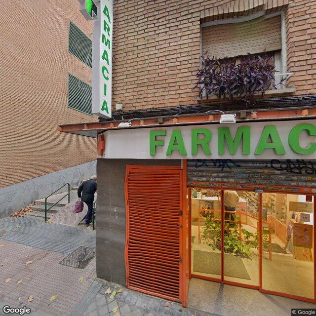 Street view near Farmacia in Madrid