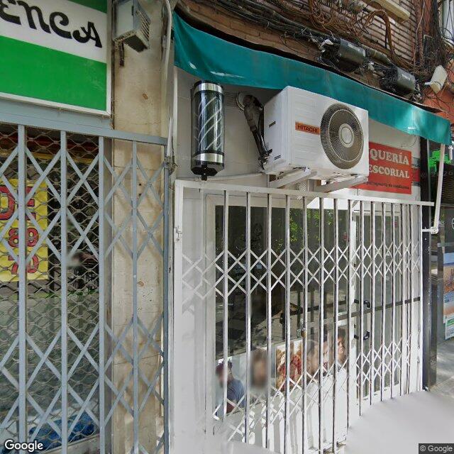 Street view near Farmacia in Madrid