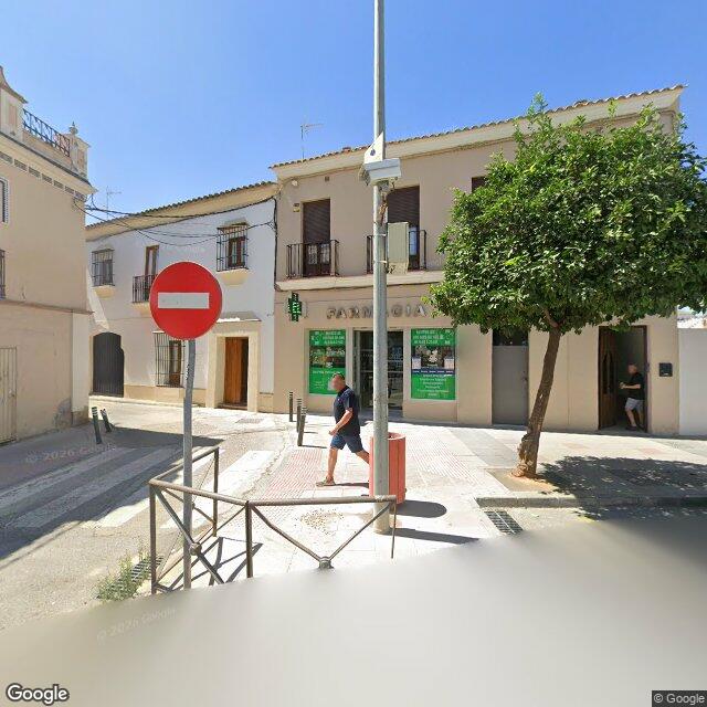 Street view near Farmacia El Charco in Utrera