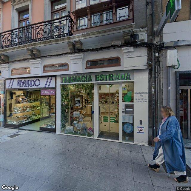 Street view near Farmacia Estrada in Oviedo