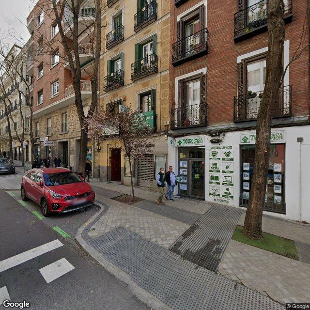 Street view near Farmacia in Madrid