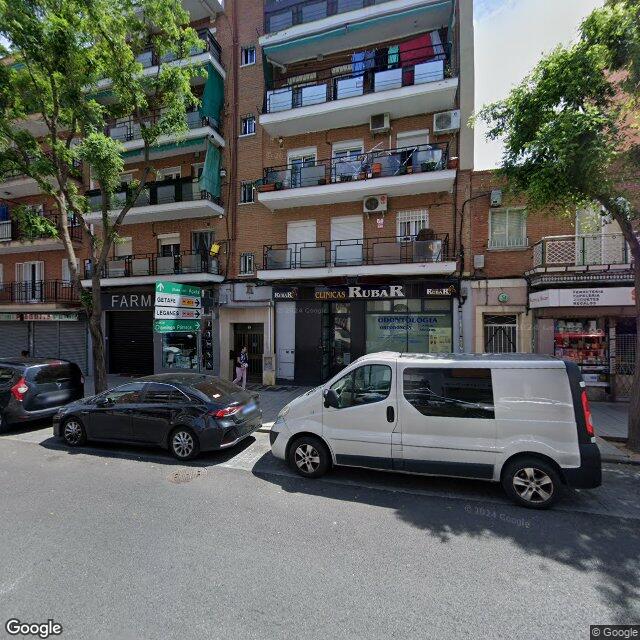 Street view near Farmacia in Madrid
