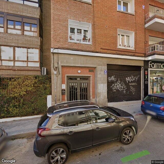 Street view near Farmacia in Madrid