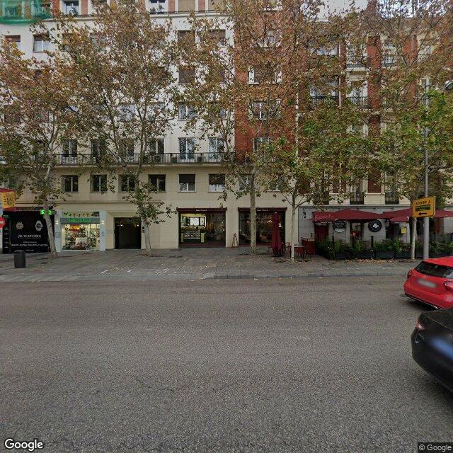 Street view near Farmacia in Madrid