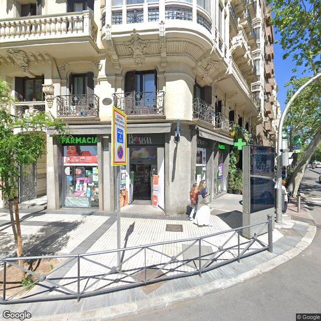 Street view near Farmacia in Madrid