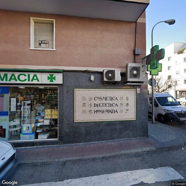 Street view near Farmacia in Madrid