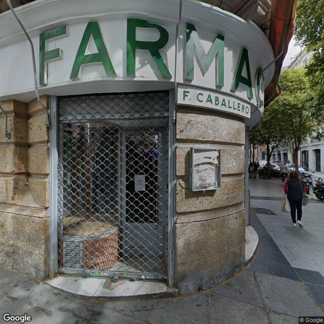 Street view near Farmacia in Madrid