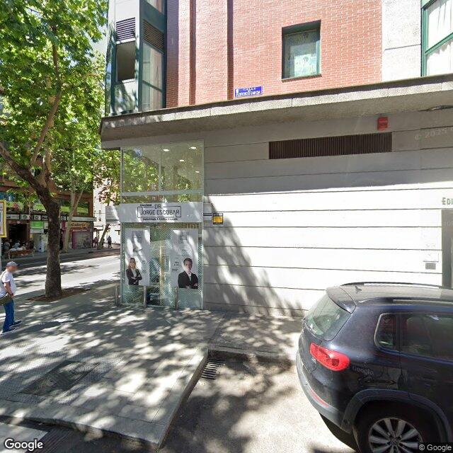 Street view near Farmacia in Madrid
