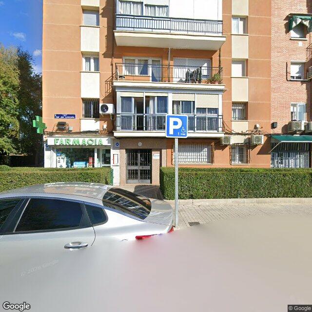 Street view near Farmacia in Madrid
