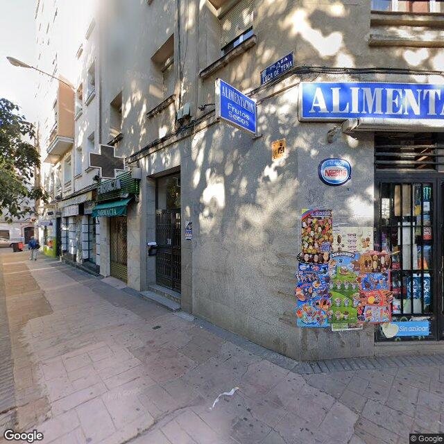 Street view near Farmacia in Madrid
