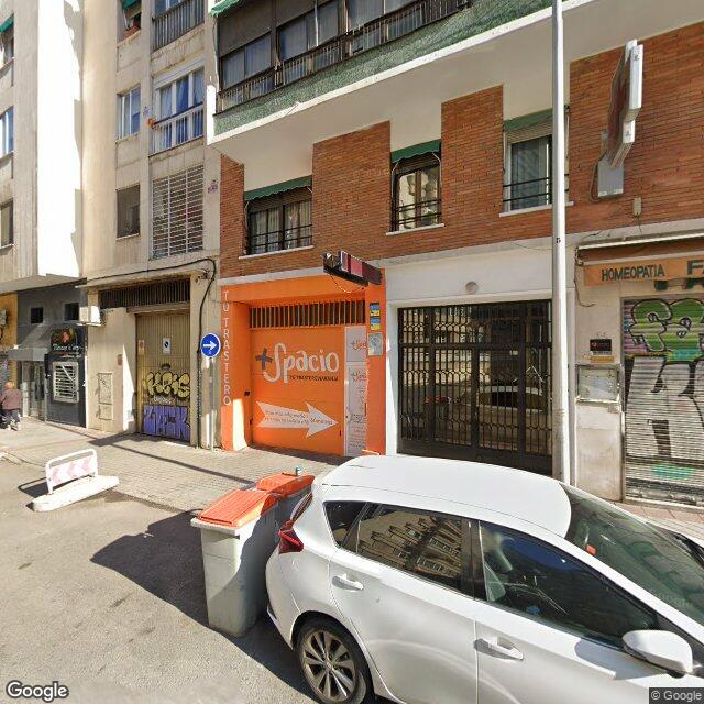 Street view near Farmacia in Madrid