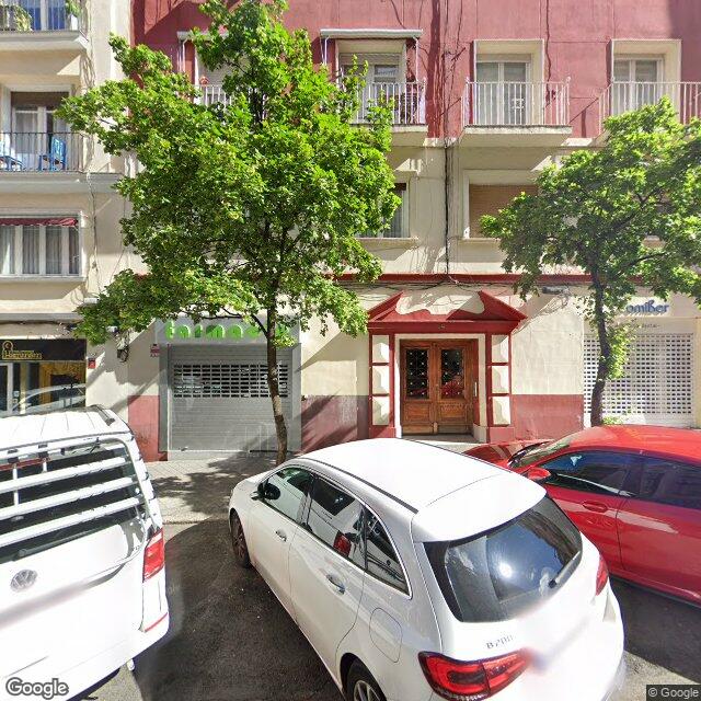 Street view near Farmacia in Madrid