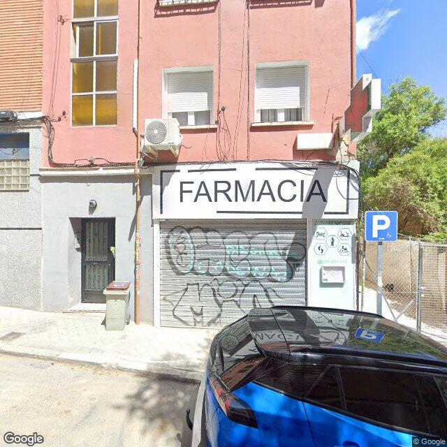 Street view near Farmacia in Madrid