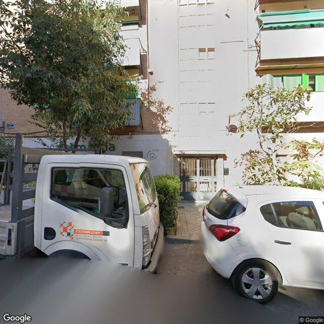 Street view near Farmacia in Madrid