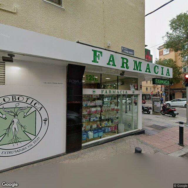 Street view near Farmacia in Madrid