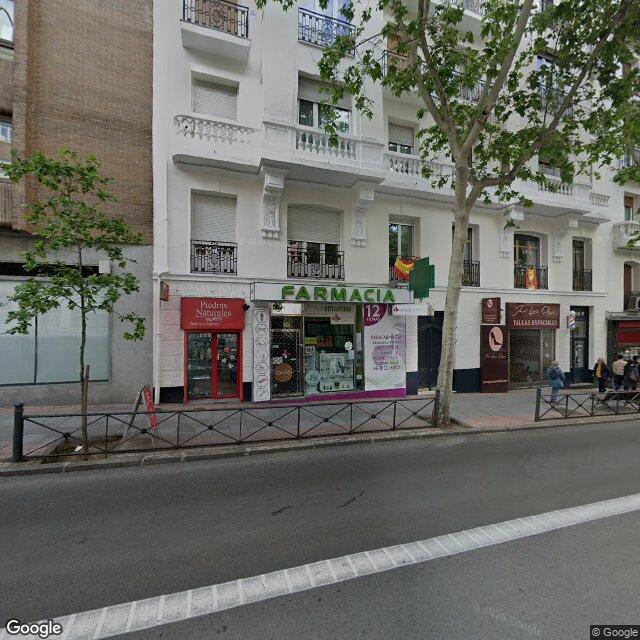 Street view near Farmacia in Madrid