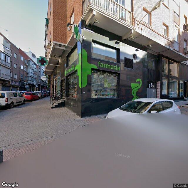 Street view near Farmacia in Madrid