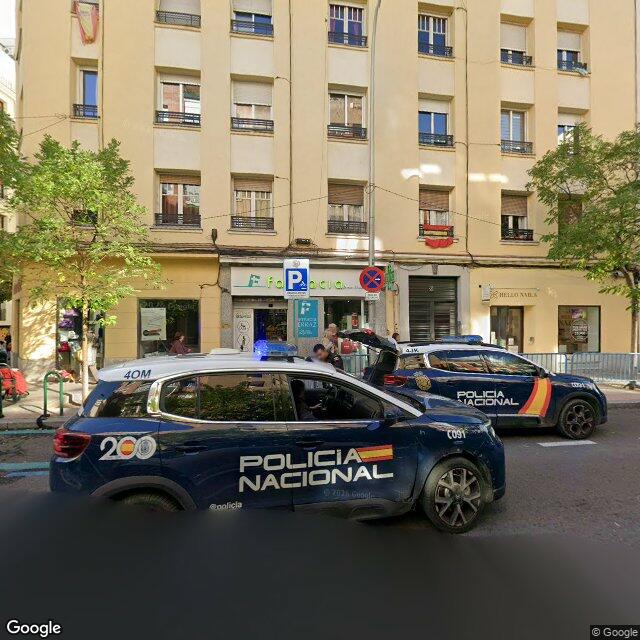 Street view near Farmacia in Madrid