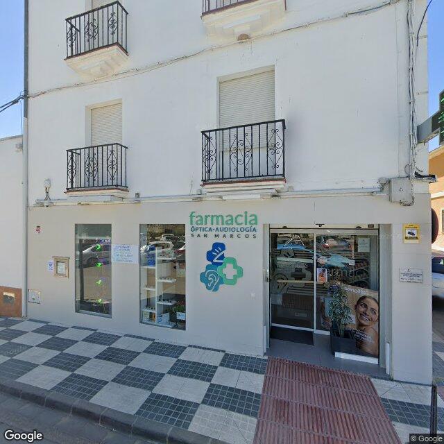 Street view near Farmacia Gómez Reina in El Saucejo