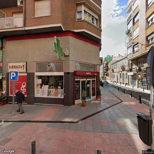 Street view near Farmacia Guerrero Fernández in Madrid