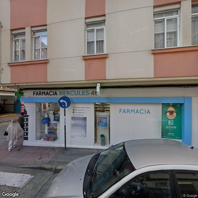 Street view near Farmacia Hércules in A Coruña