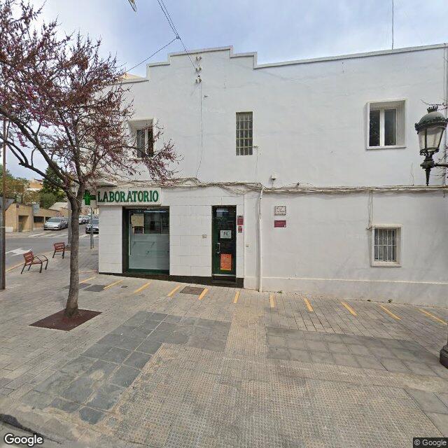 Street view near Farmacia Herrero in Spain