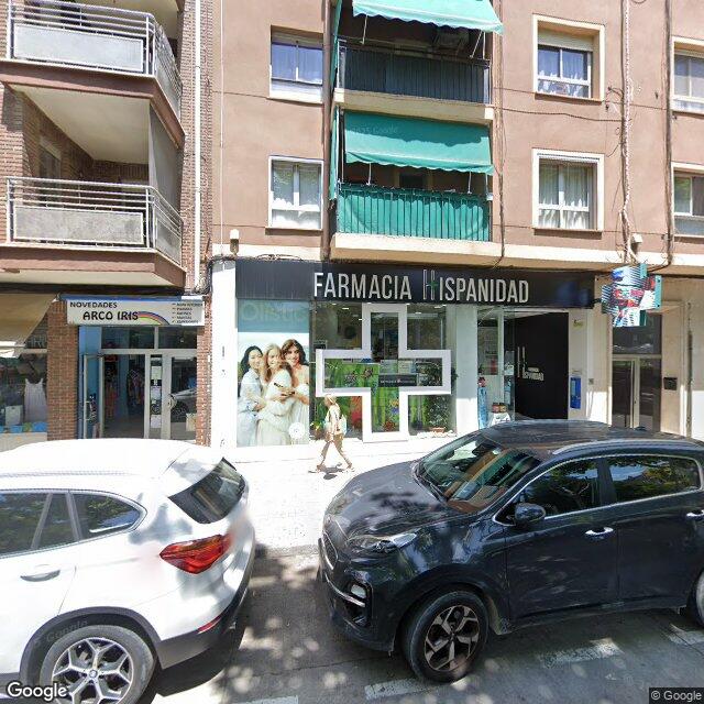 Street view near Farmacia Hispanidad in Spain