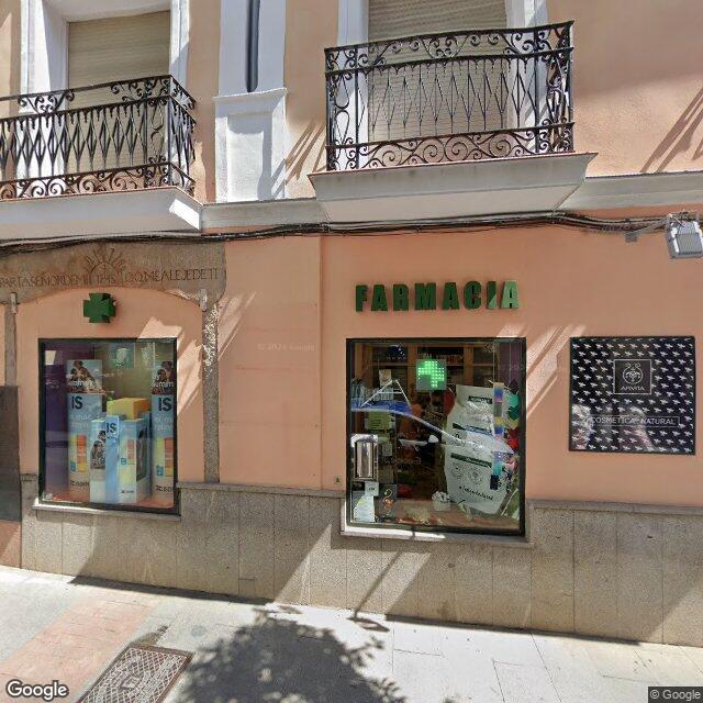 Street view near Farmacia Huertas in Madrid