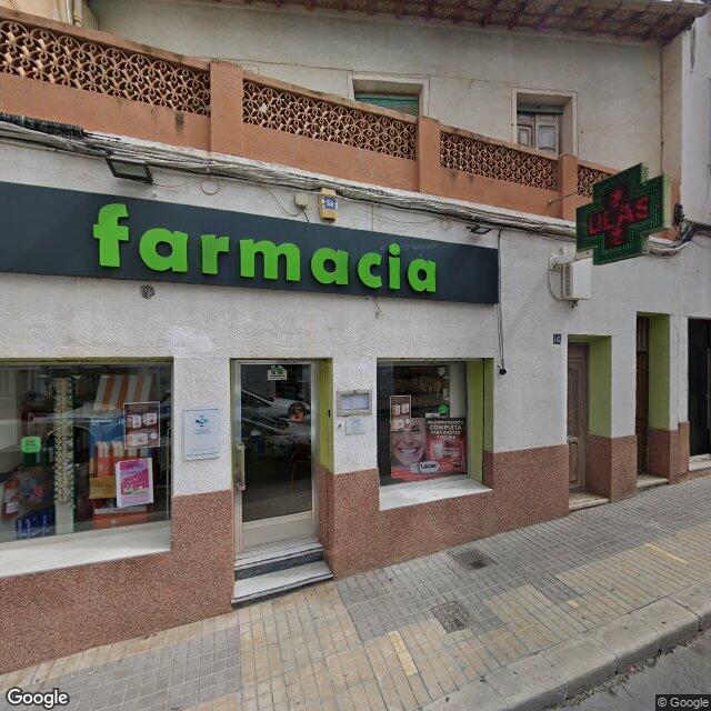 Street view near Farmacia Juan Luis Villarroya in Spain