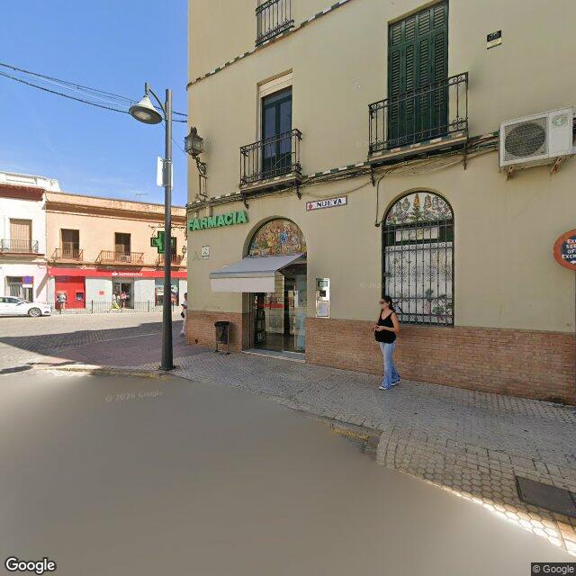 Street view near Farmacia Jurado Lobato in Morón de la Frontera