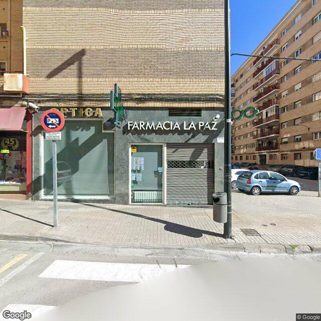 Street view near Farmacia La Paz in Zaragoza