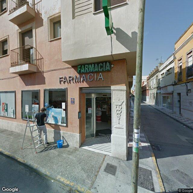 Street view near Farmacia Las Flores in La Línea de la Concepción