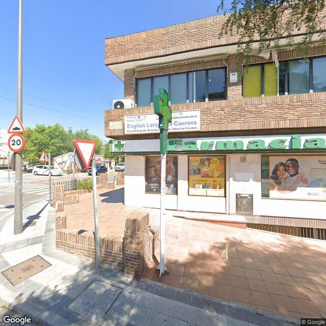 Street view near Farmacia Las Matas in Rozas de Madrid, las