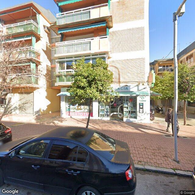 Street view near Farmacia Lasarte in Spain