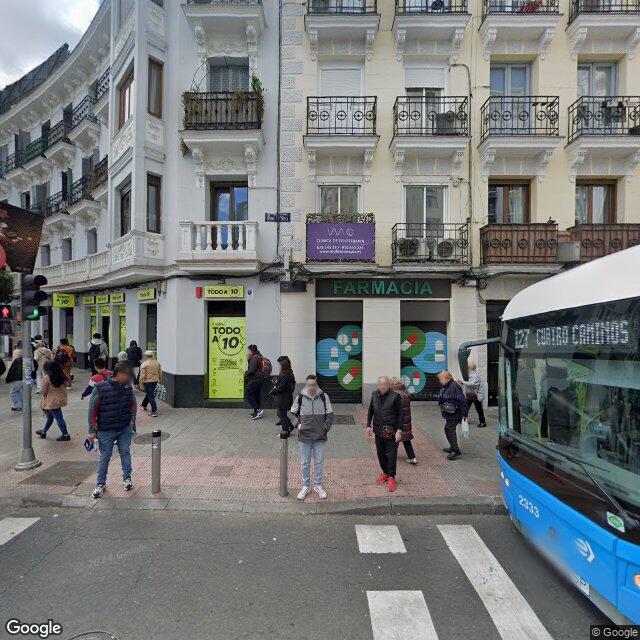 Street view near Farmacia Ldo. J. García Sanz in Madrid