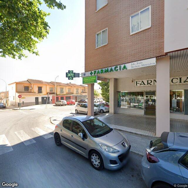 Street view near Farmacia Ldo. Jesús Mediero in Badajoz Capital