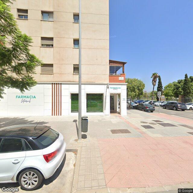 Street view near Farmacia Litoral in Málaga