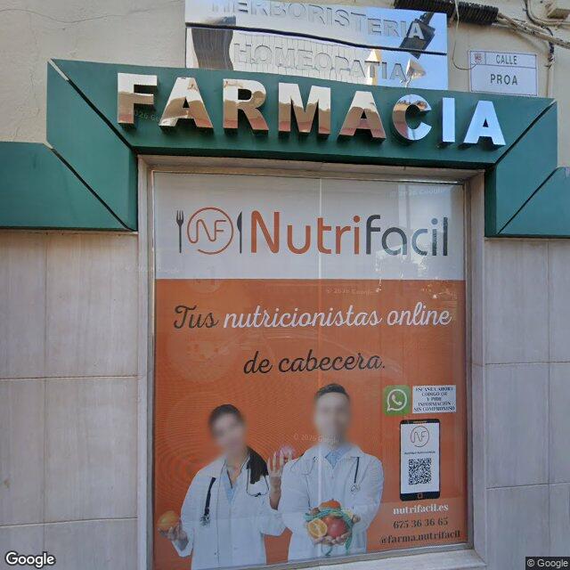 Street view near Farmacia Los Prados in Málaga