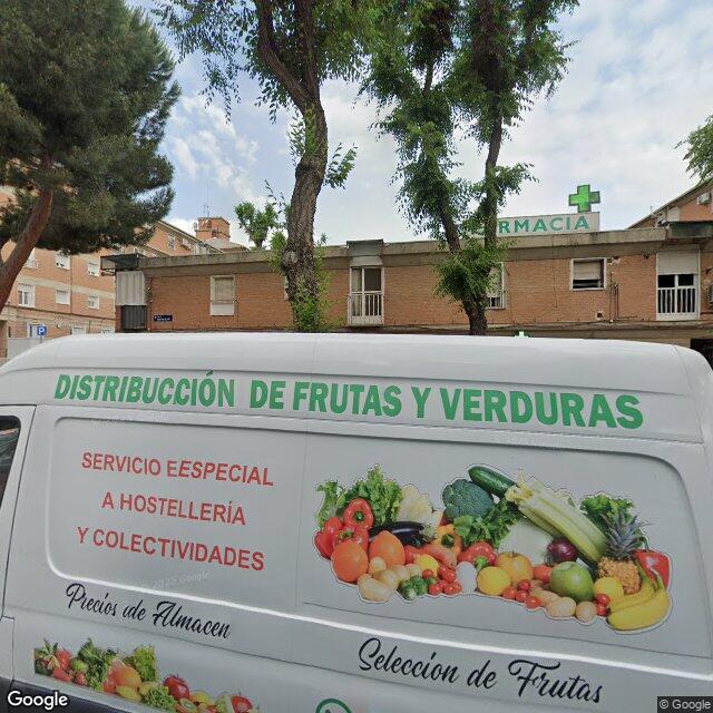 Street view near Farmacia Los Soportales in Madrid