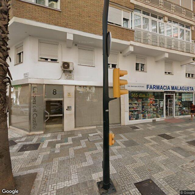 Street view near Farmacia Malagueta in Málaga