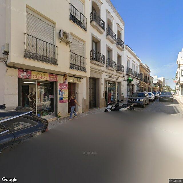 Street view near Farmacia Martagón Rivero in Morón de la Frontera