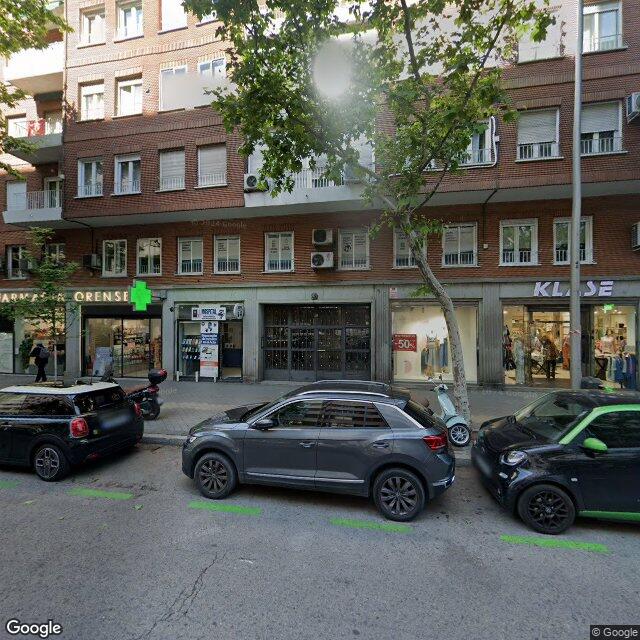 Street view near Farmacia Orense 29 in Madrid