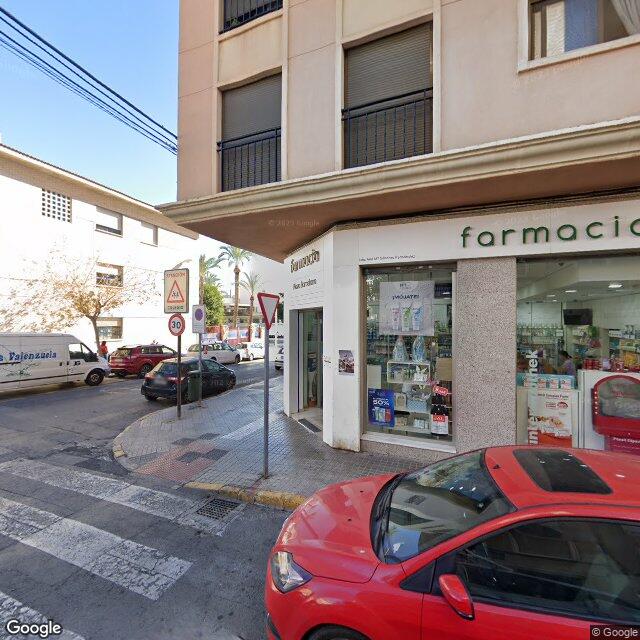 Street view near Farmacia Plaza Barcelona in Elche/Elx